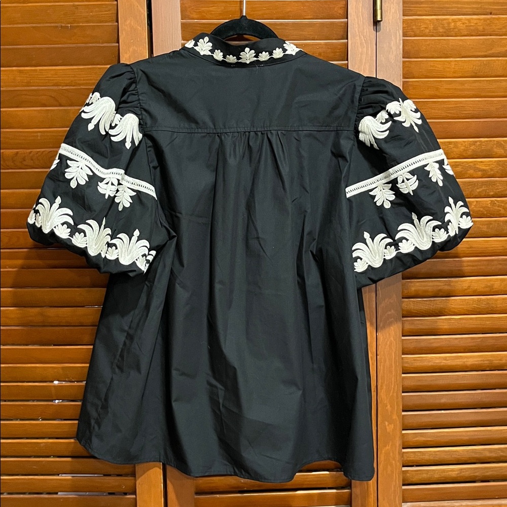 Entro boutique top black/cream design - Picture 6 of 6